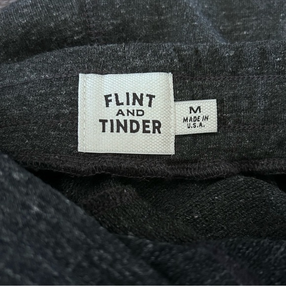 Flint and Tinder Joggers Sweatpants in Heathered Black | Size Medium | USA Made - Picture 6 of 7